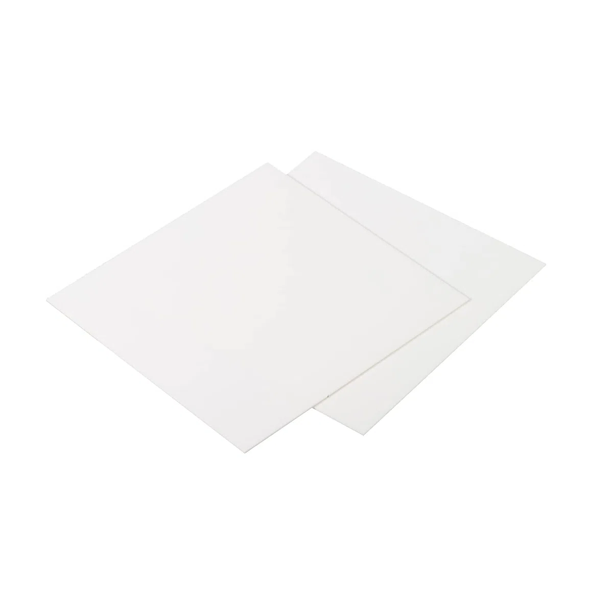 PATIKIL Alúmina Cerámica Hoja Cuadrada Enfriamiento Almohadilla Aislante Hoja 2uds Alta Dureza para MOS Transistor 100x100x1mm(4x4x0.04")