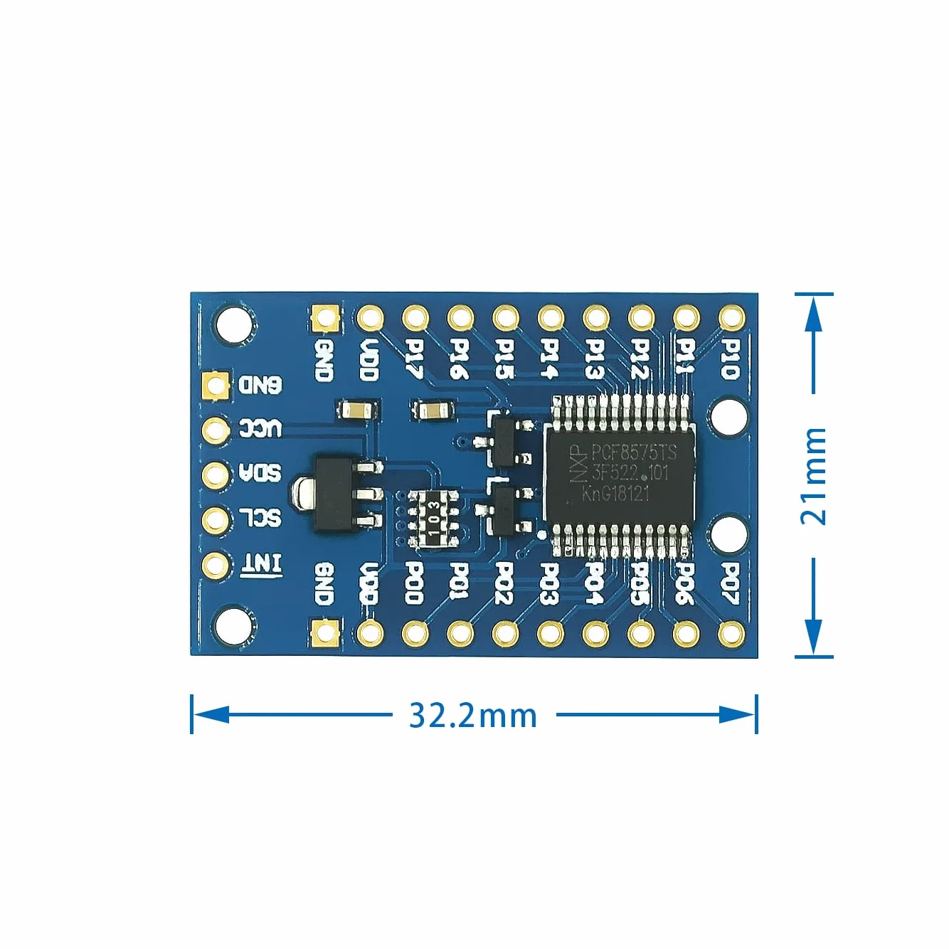 5 uds. Módulo expansor IO de 16 bits PCF8575 I2C a Placa de expansión de Puerto 16IO