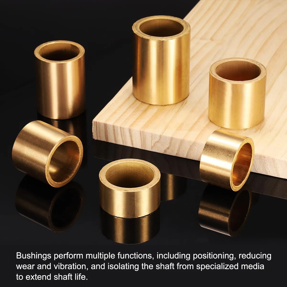 QUARKZMAN 10 Piezas De Cojinetes De Manga 12mm Diámetro Interior X 16mm Diámetro Exterior X 12mm Longitud Cojinetes Autolubricantes De Bronce Sinterizado