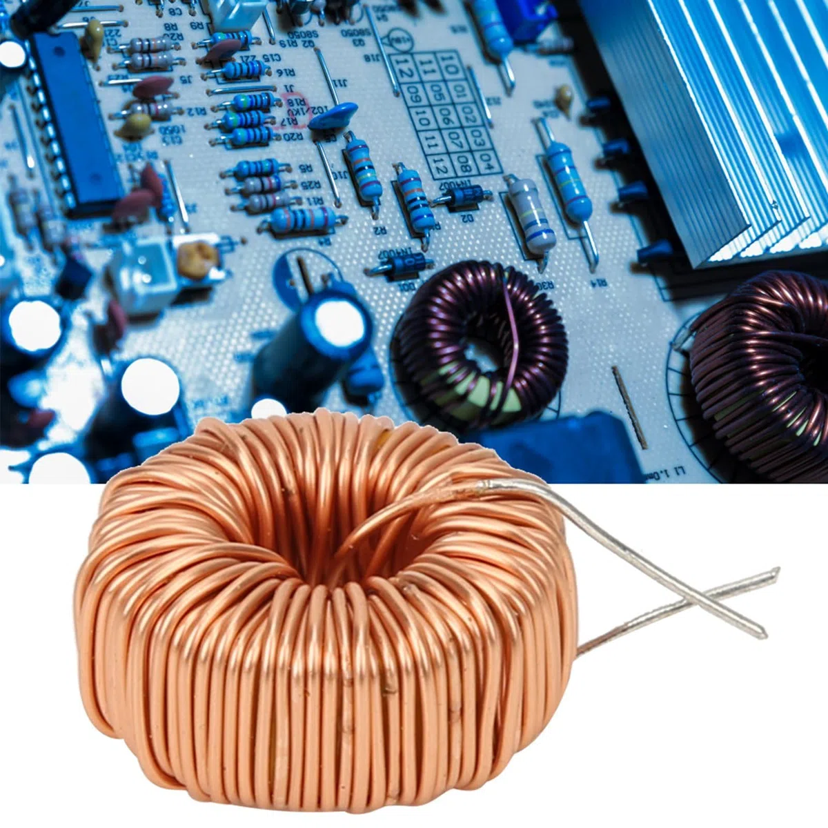 20 Unidades de Alambre Inductor Toroide 330Uh 3A, Bobina de Inductancia Monocapa para Placas Pcb, Inductor Magnético Toroidal para Circuitos Electrónicos