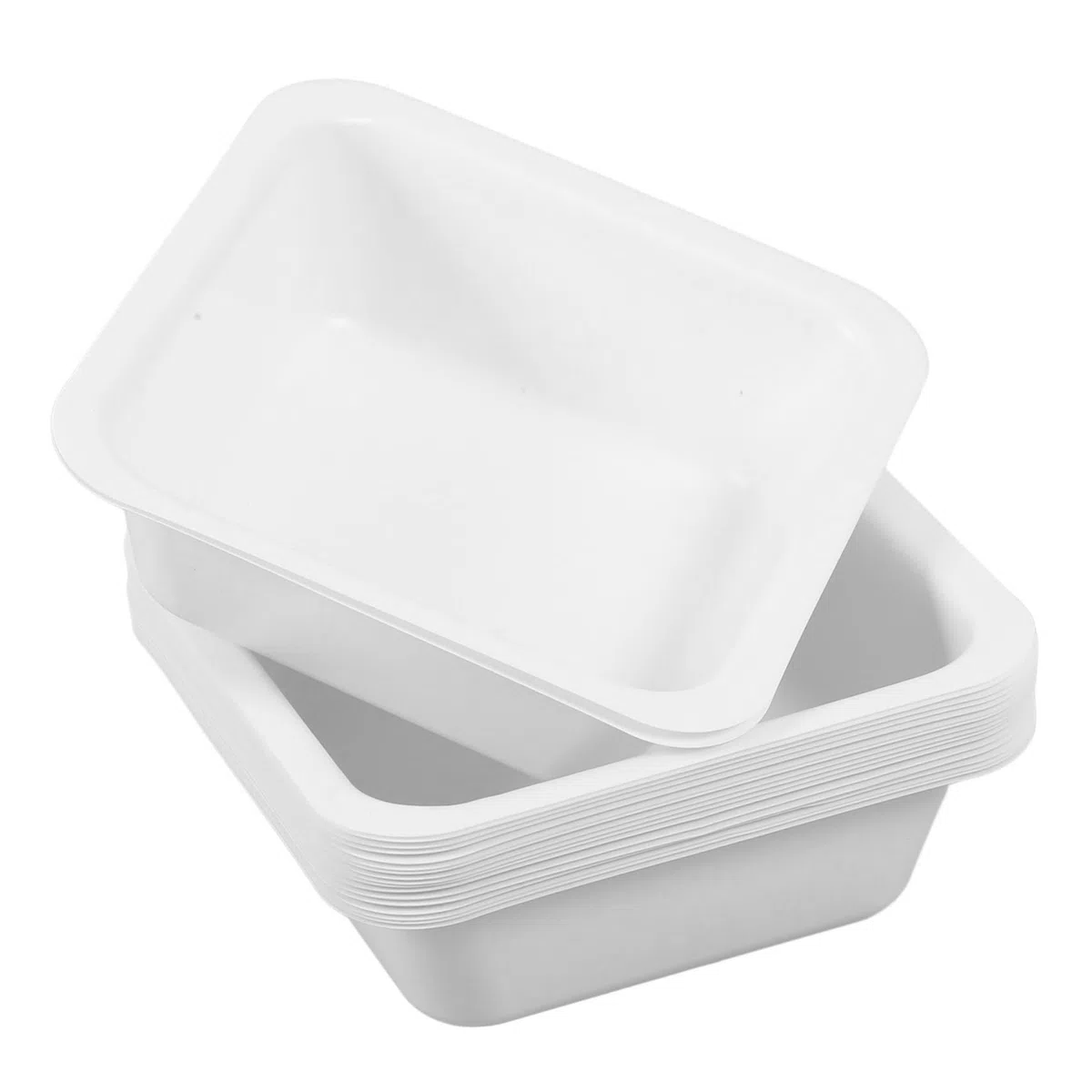 de Platos de Pesaje Cuadrados Confiables y Versátiles de Plástico 20 Piezas Diseño Limpio y Elegante para Laboratorio y Hogar