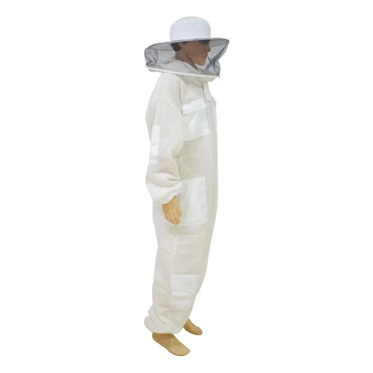 Mono De Apicultor Para Apicultores Traje de apicultura ventilado ultratranspirable de 3 capas con velo redondo traje protector profesional antiabejas(XL)