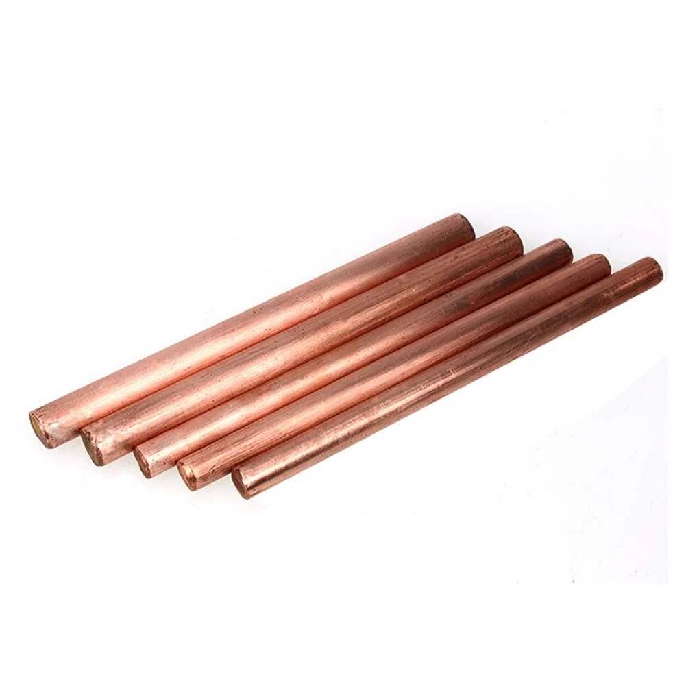 4 Unids Puro Cobre Redondo Vara Sólido Cobre Metal Cu Barra De Metal De Metal De Metal Longitud 500Mm / 19.7 Pulgadas De Diámetro,4mm