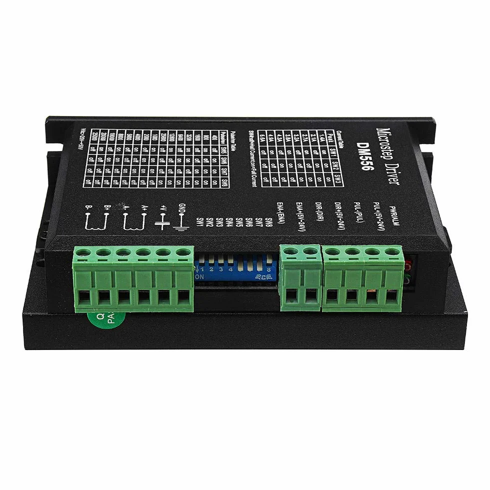 DollaTek 5.6A DC 24-50V 57/86 Controlador Paso a Paso de 2 Fases DM556 Controlador de Motor Paso a Paso