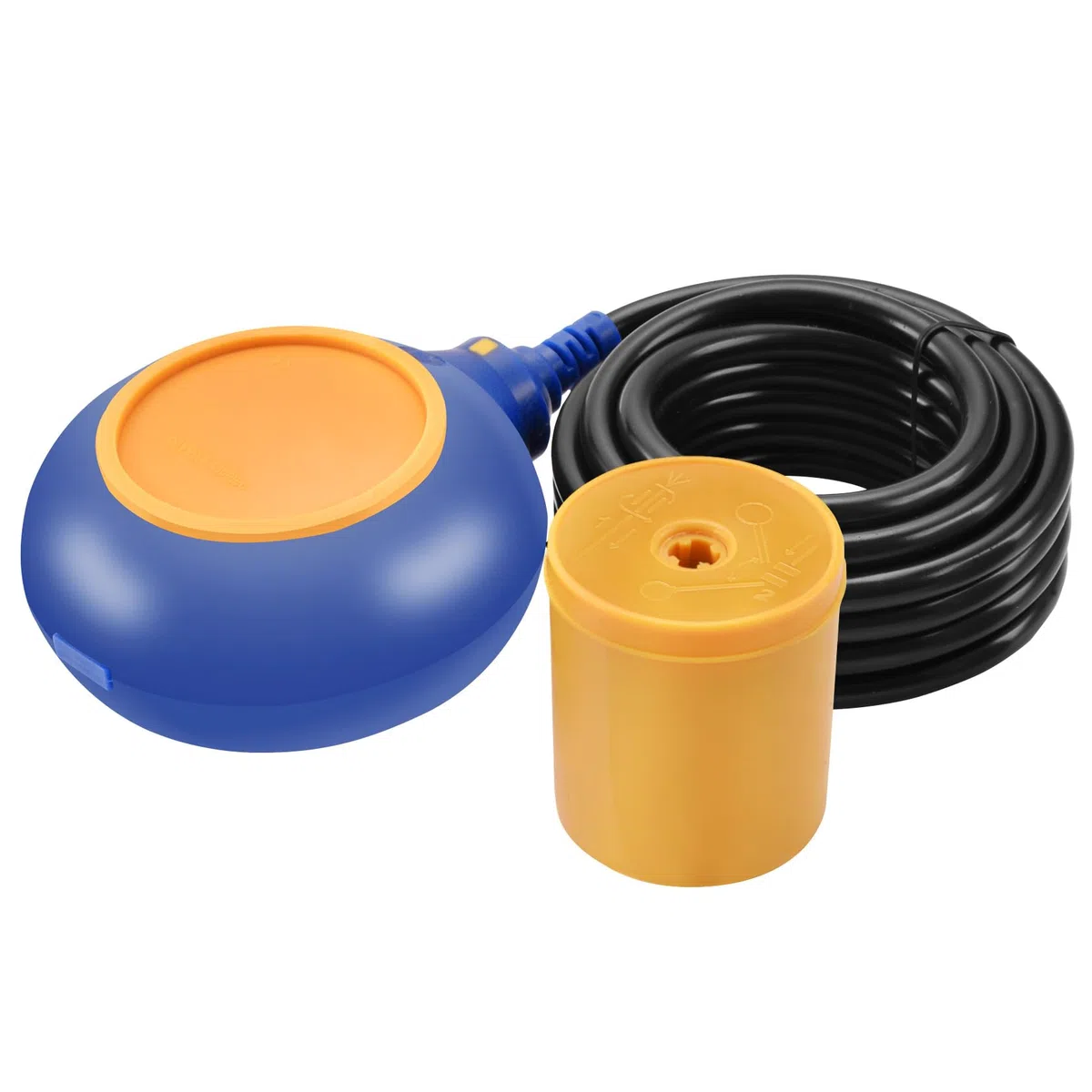 Heschen Interruptor flotante redondo, cable de 4 m, controlador de nivel de agua para tanque de agua, bomba de sumidero