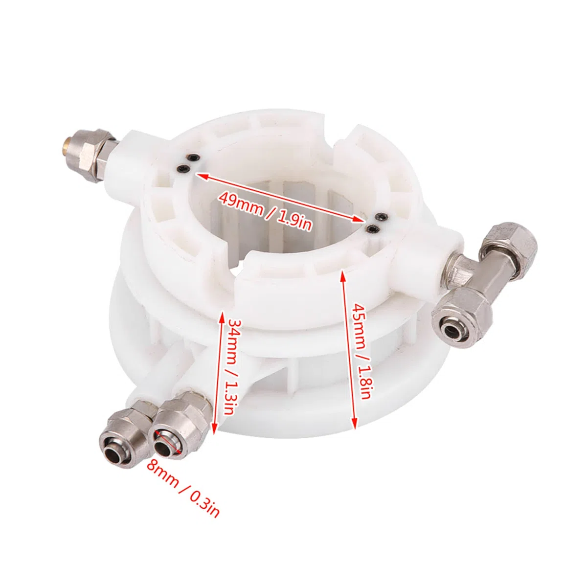 KIMISS 49mm Parte del cambiador del neumático [Acoplador rotativo] Válvula de control de aire de acoplamiento