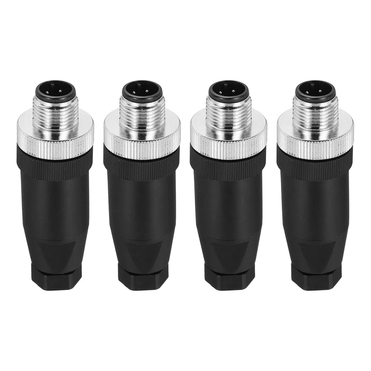 QUARKZMAN Conector Macho M12 4 Pines Para Cable Aviación 4 Pcs Conector Circular Impermeable IP67 Para Redes Instrumentos Computadora