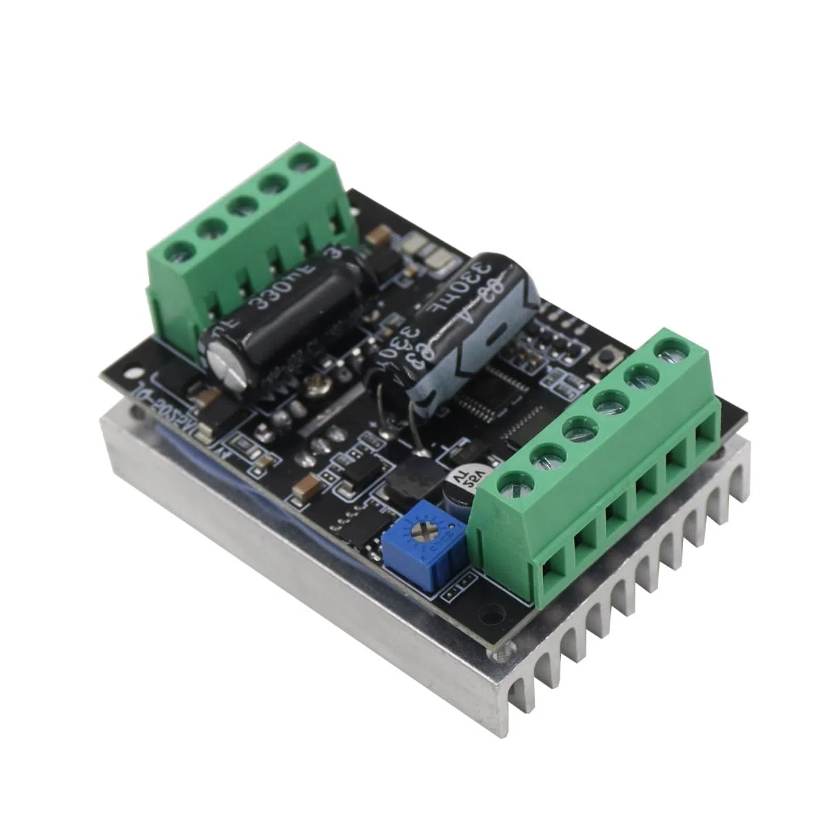 BLDC - Controlador de Motor trifásico sin escobillas, Control PLC y PWM, con protección contra sobrecorriente (Valor máximo de 500 W, 6-60 V, 16 A/20 A)