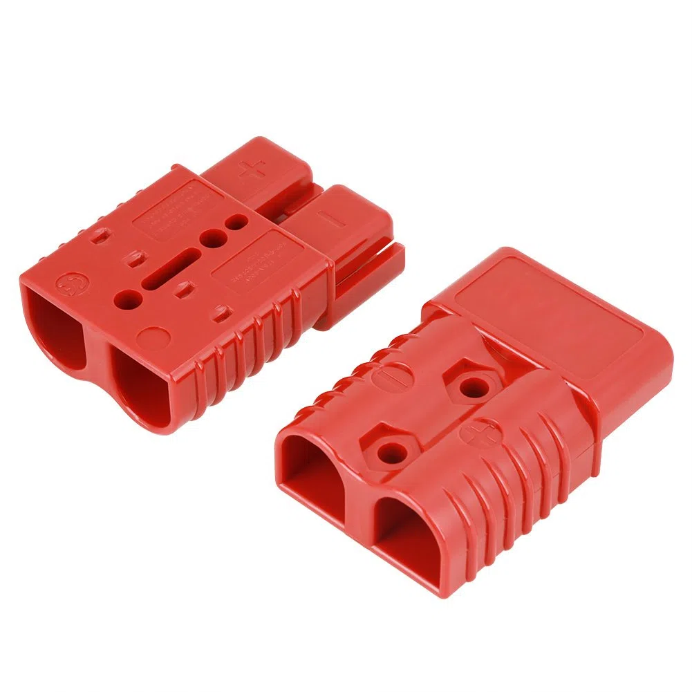 2 conectores de conexión rápida para batería de cabrestante de 12 x 9 x 3, 175 A, 600 V, color rojo, conector de conexión rápida con 4 accesorios