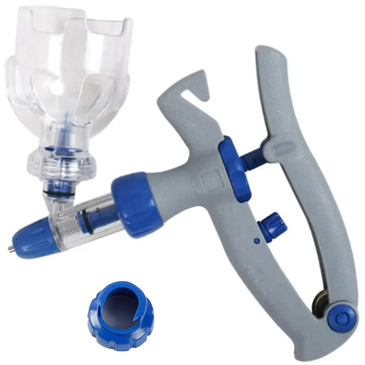 Pistola de jeringa para ganado ajustable y precisa | Pistola de jeringa con inyector automático para cabras, ganado de 5 ml con inserción de botella preciso y ajustable continuo para cabra, ce