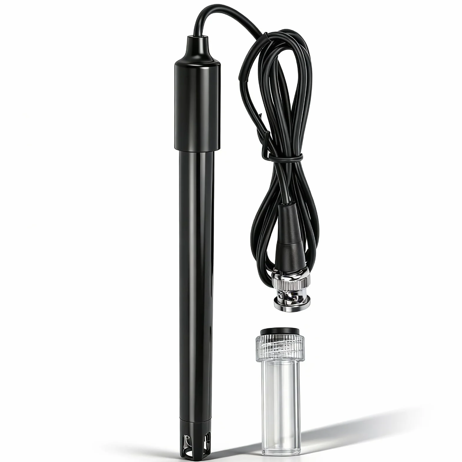 Sonda PH, 0-14, Electrodo De PH Largo Cuerpo PH Electrodo PH Dispositivo Sensor Con BNC Enchufe, Sonda De Ph Sonda/Electrodo De Repuesto Para Medidores PH Controlador PH Probador