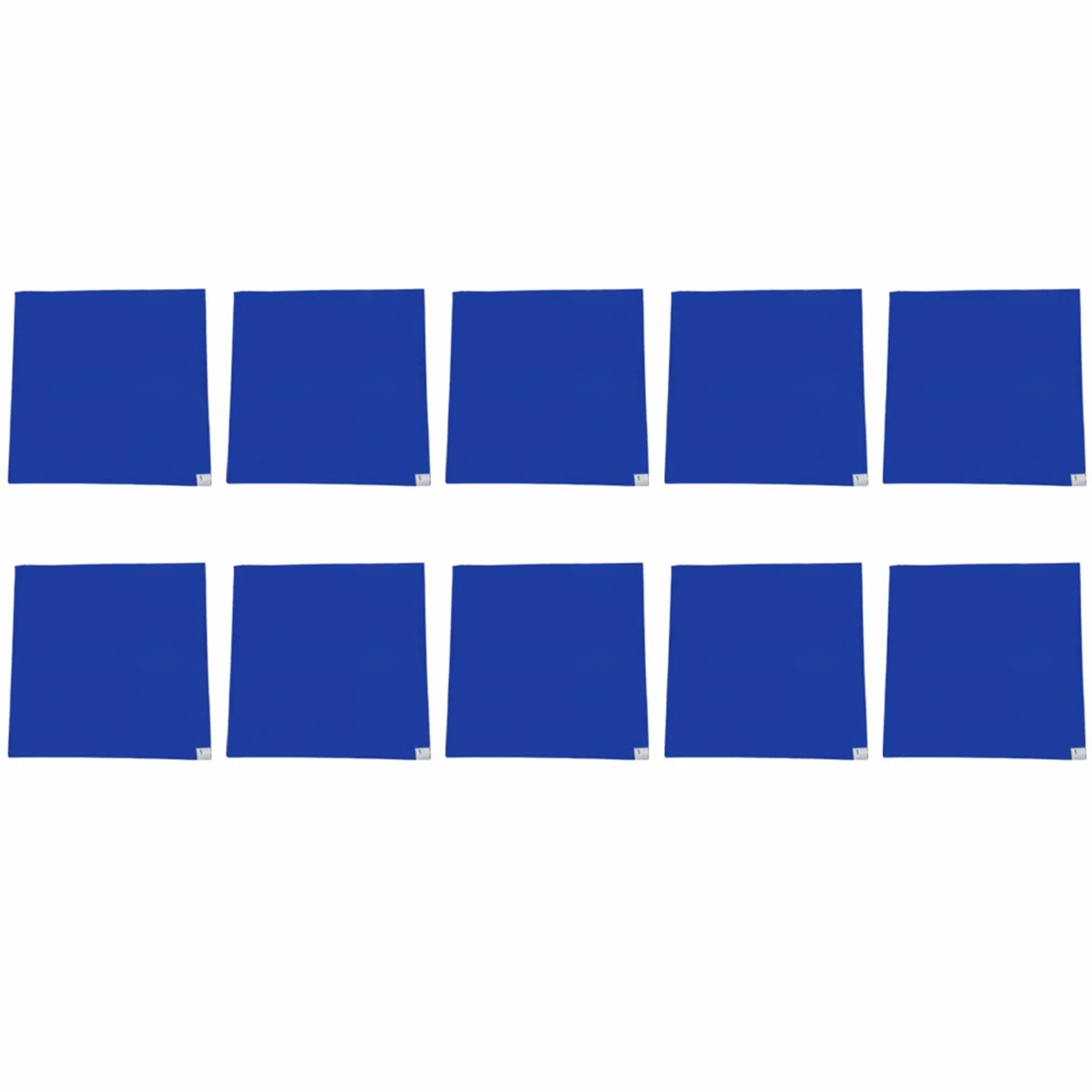 Juego de 10 almohadillas adhesivas para sala limpia (30 capas, 45,7 x 91,4 cm), color azul