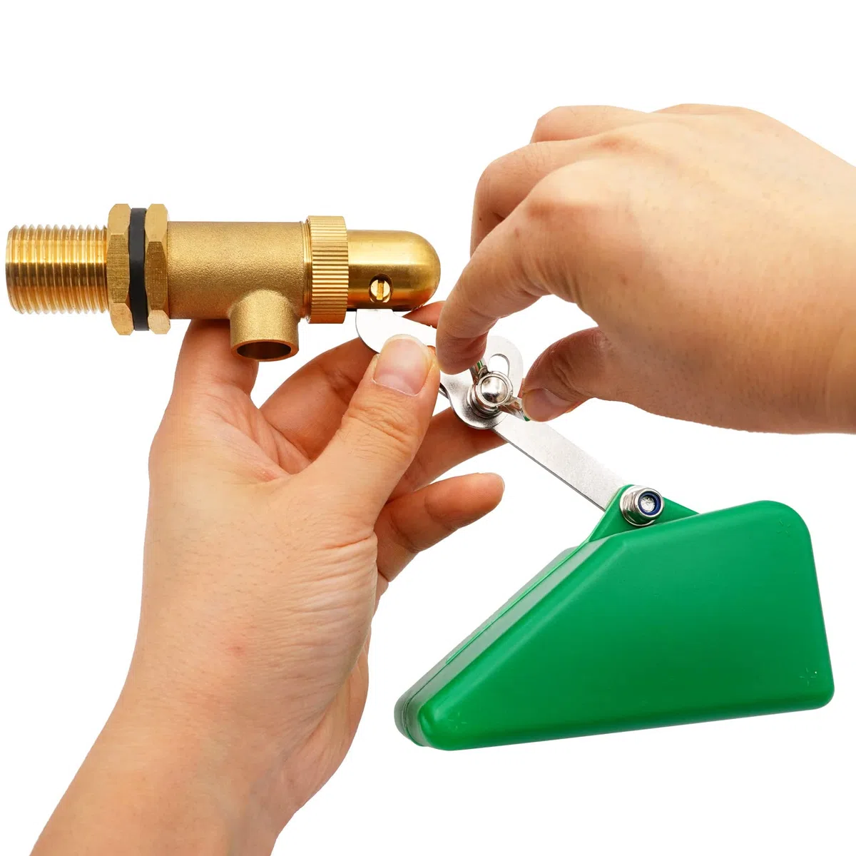Válvula de Flotador de 1/2" Válvula de Flotador de Latón de Bola de Flotador Válvula de Flotador de Agua de Cierre Automático con Brazo Ajustable para Cuenco de Agua de Vaca