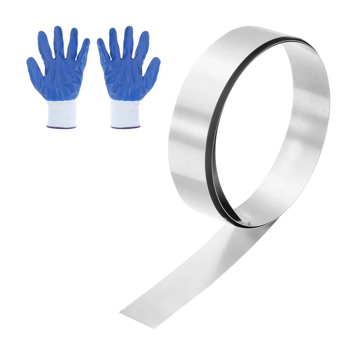 QUARKZMAN Rollo De Lámina De Acero Inoxidable 304 0.5mm X 25mm X 1m Tira Metálica Placa De Acero Inoxidable Lámina Para Manualidades DIY Equipo Electrónico De Cocina Color Plateado