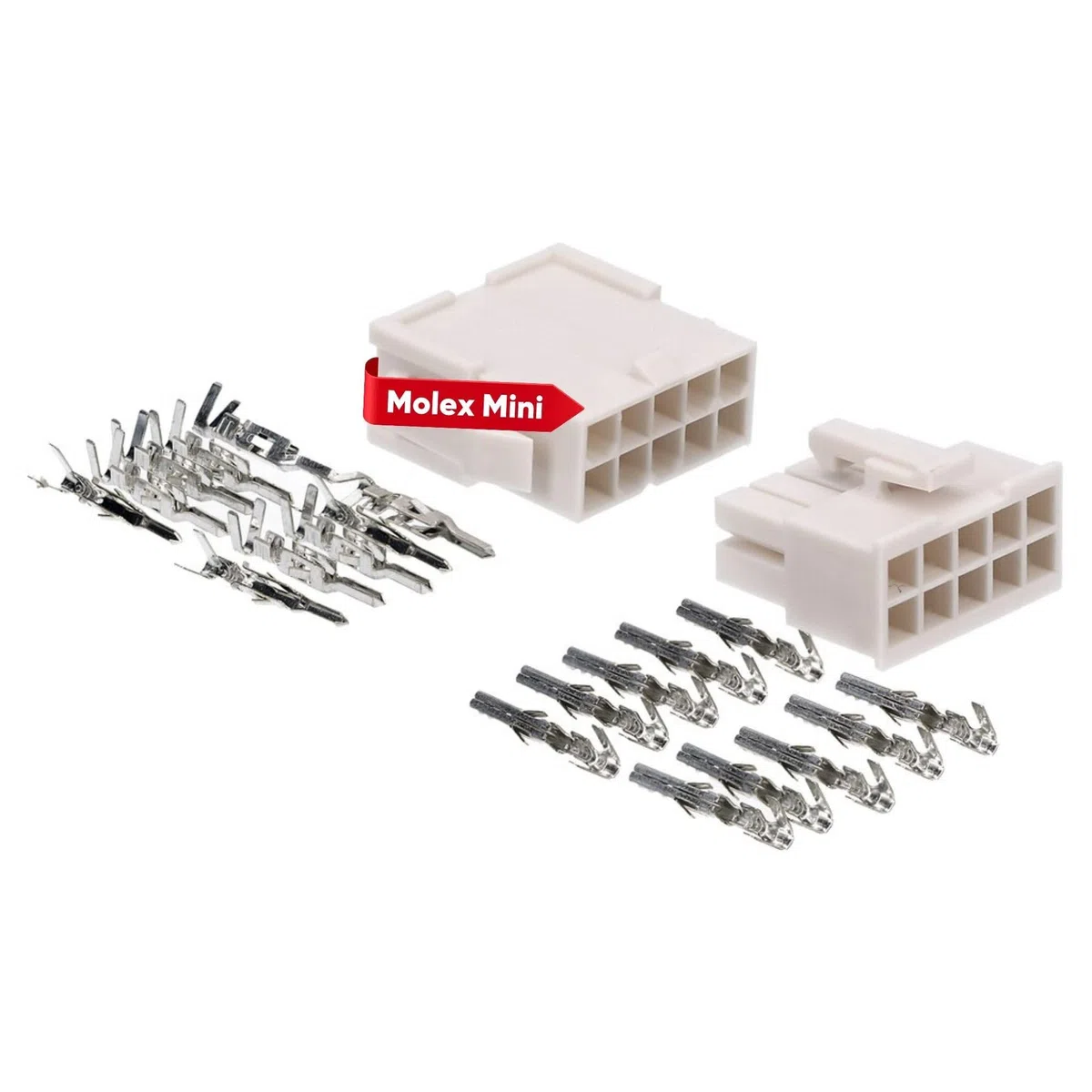Molex Mini-Fit Jr. Juego de conectores de 10 pines para componentes de PC Kali-2410 I, calidad industrial del distribuidor alemán