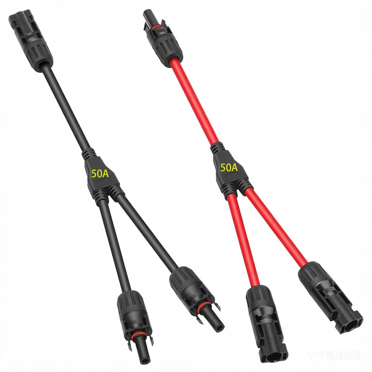 Conector fotovoltaico de alta corriente 50A Adaptador paralelo para paneles solares tipo Y