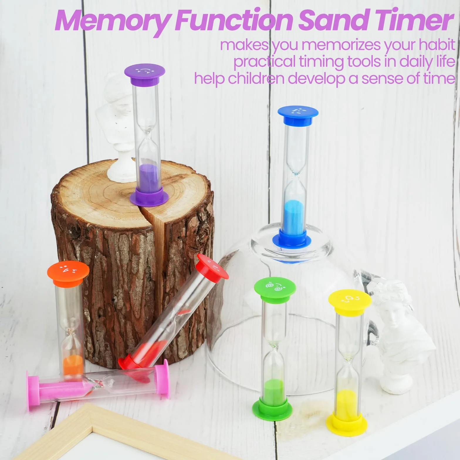 28PCS Sanduhr Sanduhr, HOSTK 2 Minuten Sanduhr Bunte Sanduhr Niedliche Sanduhr Zeitmesser Set Zahnsten-Timer für Kinder Klassenzimmer Spiel Haus Küche Büro, 7 Farben