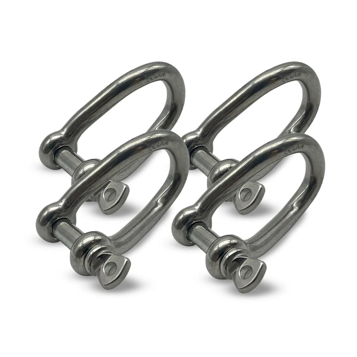 DOJA Barcelona Grillete Girado para Cable Robusto - M10 - Pack 4 - para Cadena y Cable, Grillete Trenzado Versátil y Robusto, Grillete Redondo Girado con Flexibilidad y Estabilidad