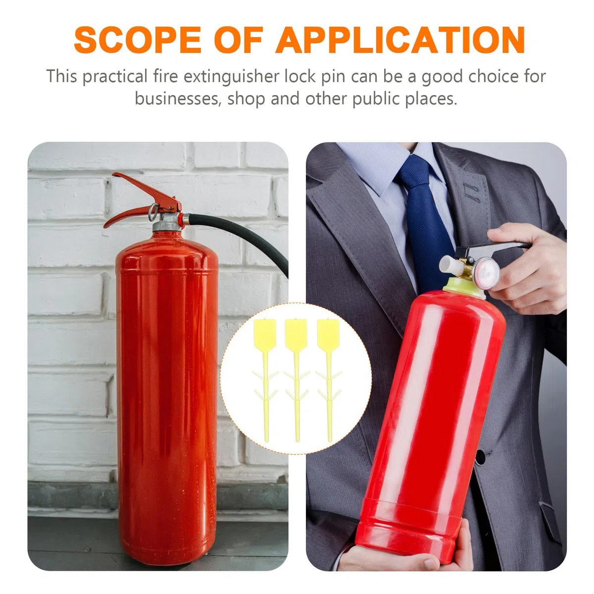 ULTECHNOVO 8000 Piezas Accesorios para extintores Tapones de plástico para extintores de incendios Sellos de plástico para extintores de incendios precintos para extintores accesorio extintor