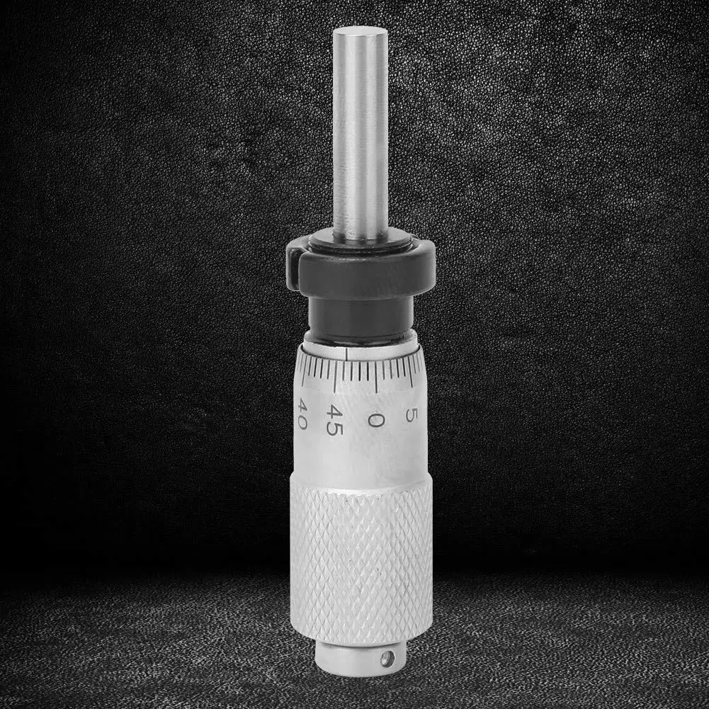 Herramienta de medición de diámetro interior fácil de usar, micrómetro interior, micrómetro de tipo redondo, precisión de 0,01 mm para la(Flat head with nut)