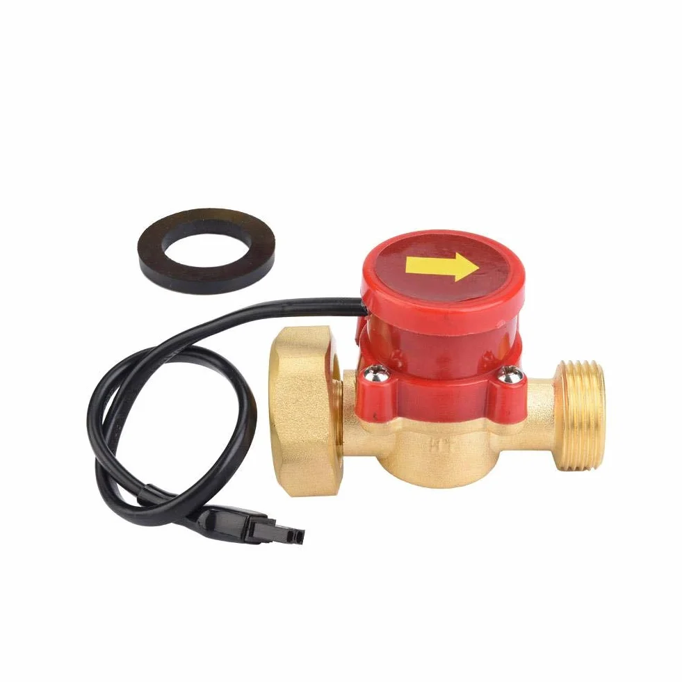 Interruptor de flujo de agua, G1-G3 / 4 Rosca Interruptor de control de flujo de agua 220V Bomba de agua Sensor de flujo Presión Interruptor de control de flujo automático