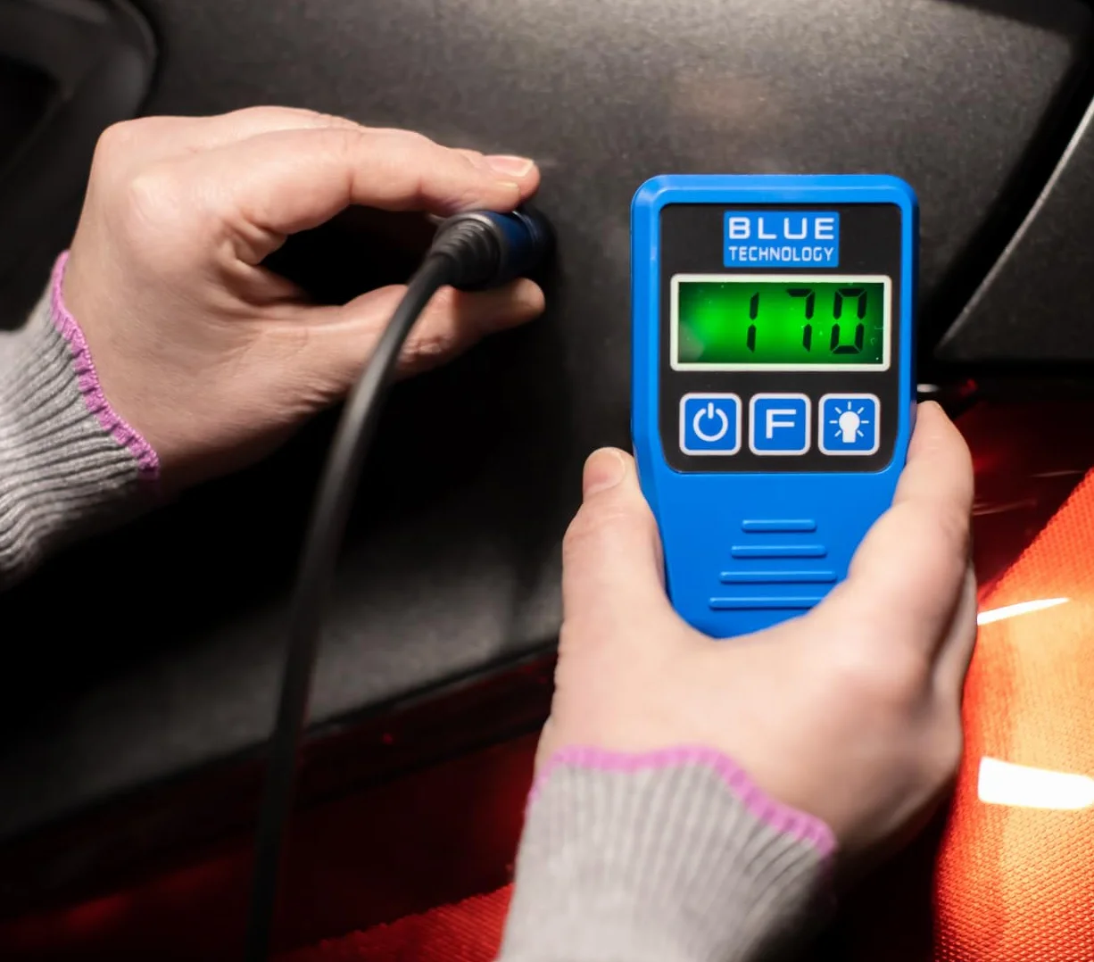 Medidor de Espesor de Pintura DX-13-S-AL | Medidor de Espesor de Revestimiento de Acero y Aluminio | Probador de Pintura para Coche