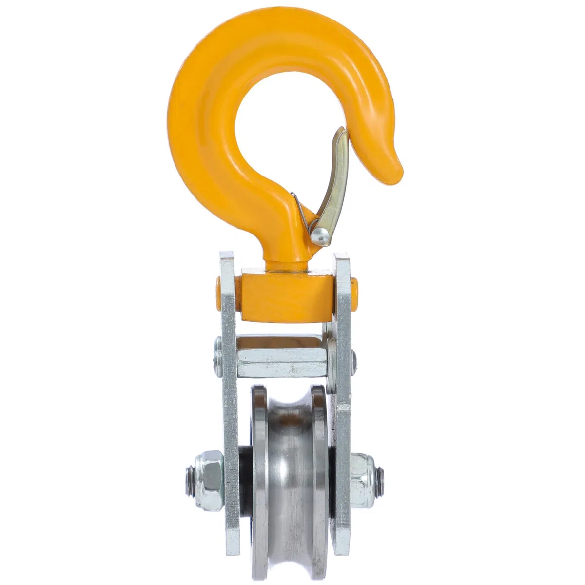 KATSU Tools - Polea de polea con cojinete de cable de acero de 1 tonelada, polea de cabrestante, diámetro máximo de cable de 10 mm, para taller de construcción, tracción y elevación
