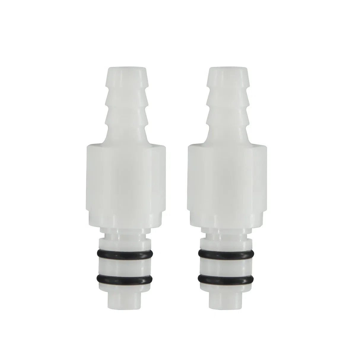 2pcs 1/4 "3/8" 5/16 "conector rápido enchufable de Barb válvula de mangueras de plástico, cierre rápido el conector de mangueras (2 conectores masculinos) (5/16")