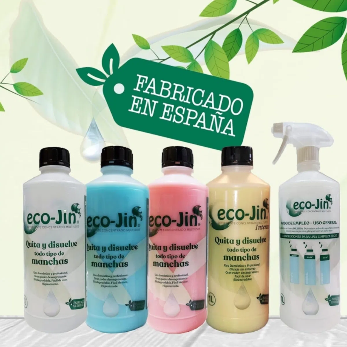 DETERGENTE MULTISUPERFICIES EXTRA CONCENTRADO GAMA ALTA (GRAN PODER DESENGRASANTE) + 1 VAPORIZADOR (COLOR DEL PULVERIZADOR SEGÚN STOCK) (HOME)