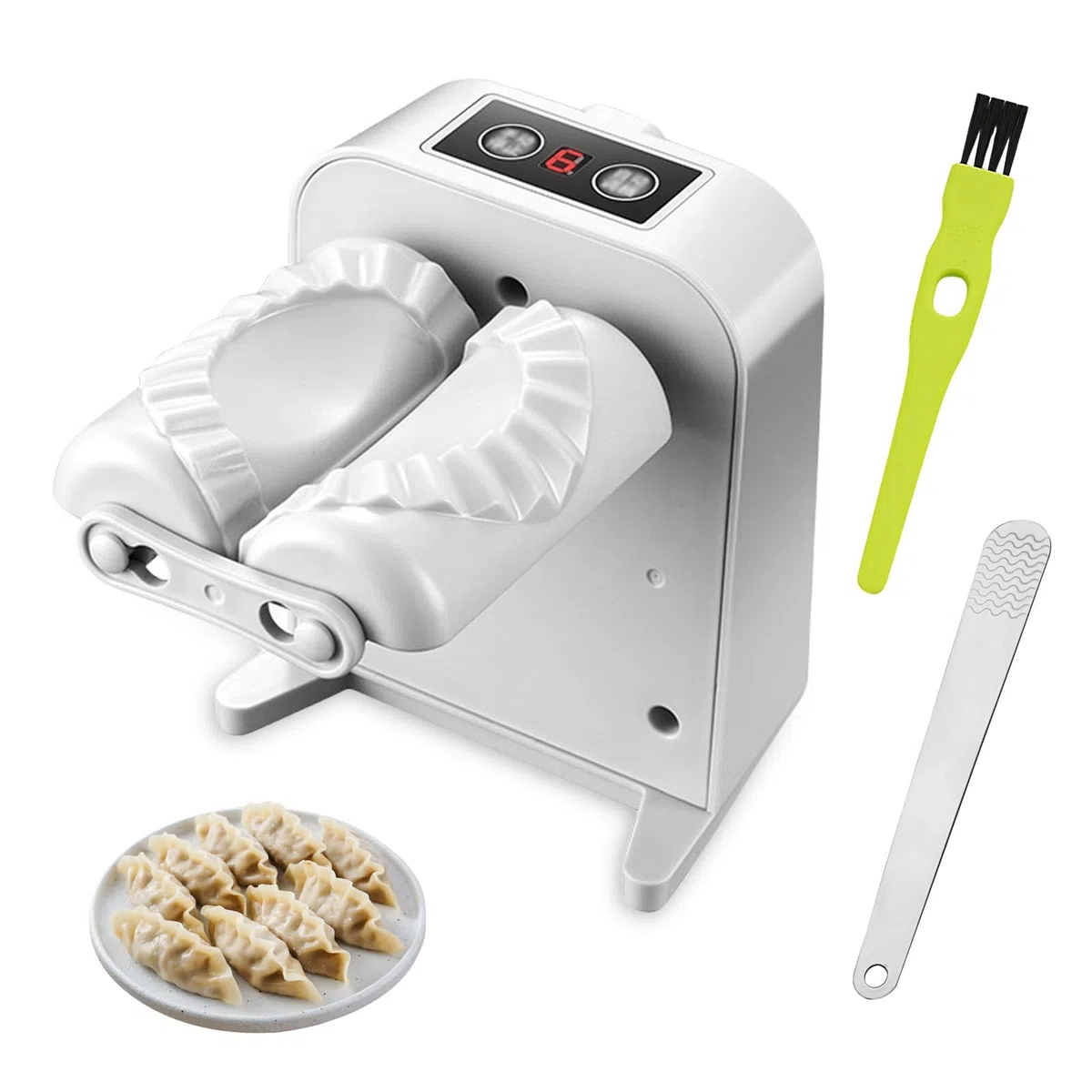 Ravioli Former Dumpling Maker Automático, Eléctrico Ravioli Moldeador, Moldeador de Masa, Moldeador Eléctrico, Máquina Automática para hacer albóndigas rápida y cómodamente