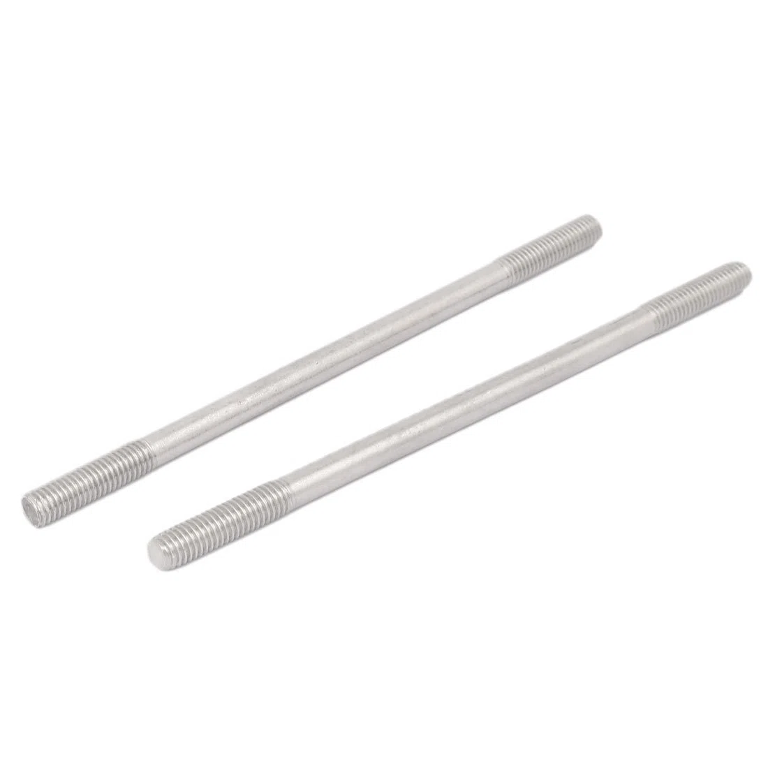 sourcing map M8 x 160mm Apretado Ajustable Empuje Varilla Doble Extremo Rosca Perno Tornillo Perno 5 Piezas