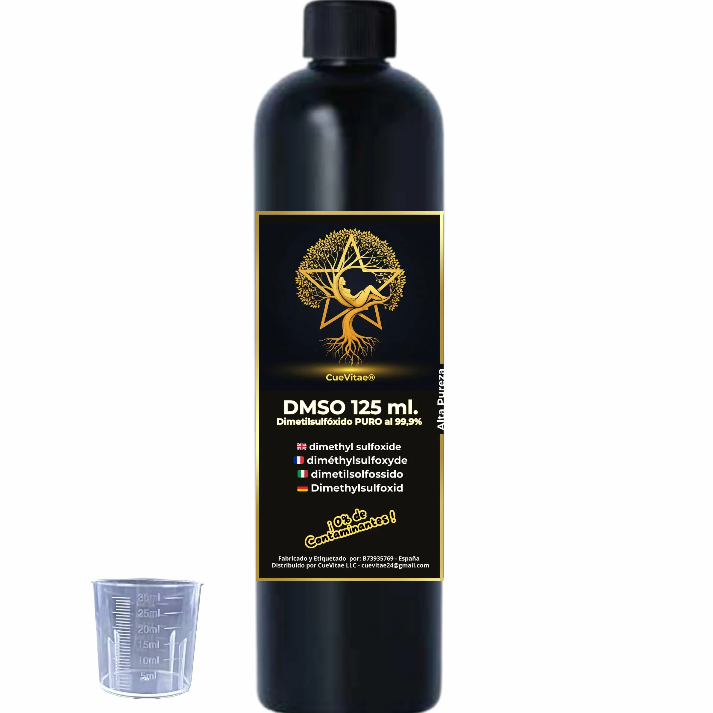 DMSO 99,9% | Dimetilsulfóxido | Envase técnico de precisión HDPE