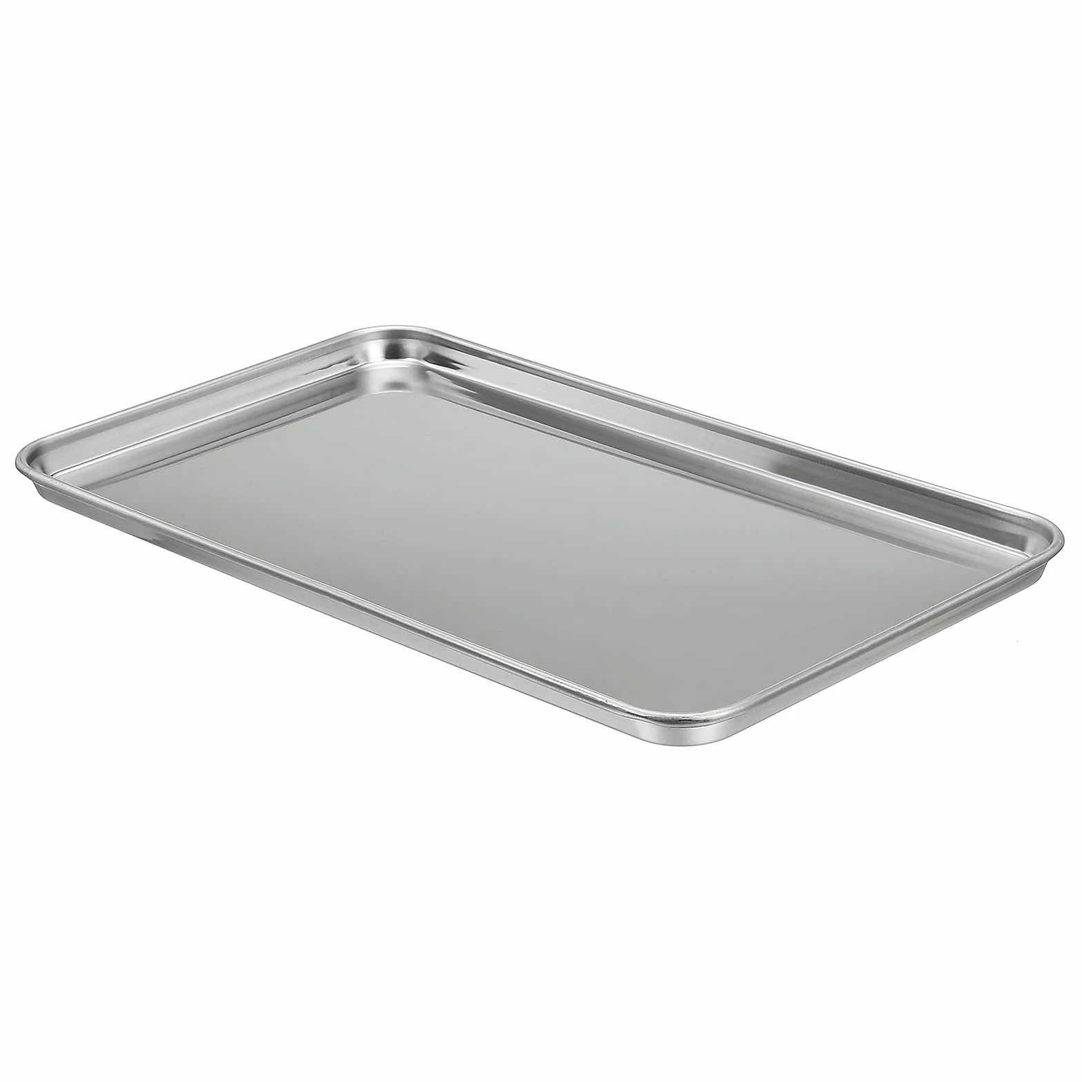 PATIKIL 430 Inoxidable Acero Bandeja, 26,5x15,5cm Rectangular Plano Tipo Laboratorio Instrumento Herramienta