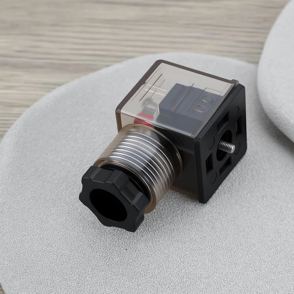 Conector de Bobina Solenoide DIN 43650 A 5 Unidades 24 V CC Tipo PG11 con LED 2 Polos Tierra U2