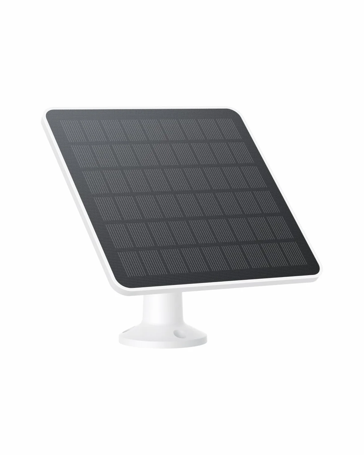 eufy Security Panel Solar 3W Compatible con eufyCam, Negro/Blanco, Clase E, Alimentación Continua IP65 para Vigilancia Exterior y Carga de Cámaras