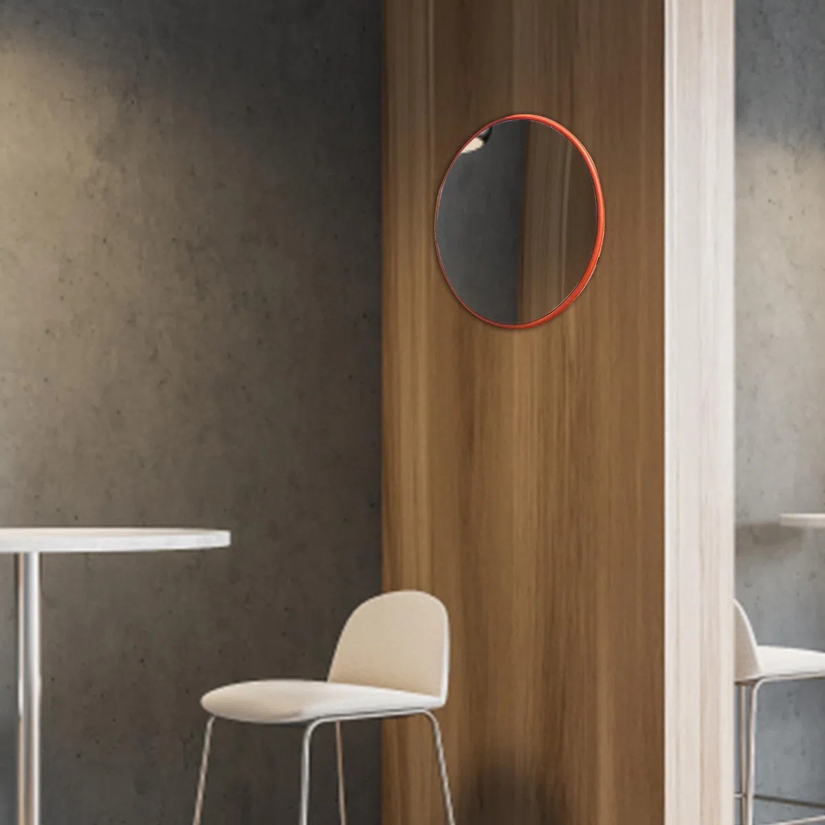 Espejo De Seguridad Vial Convexo De 30 Cm - Gran Angular Para Puntos Ciegos, Esquinas De Tiendas, Estacionamientos | Ajustable Para Camión, Garaje | Material De PC