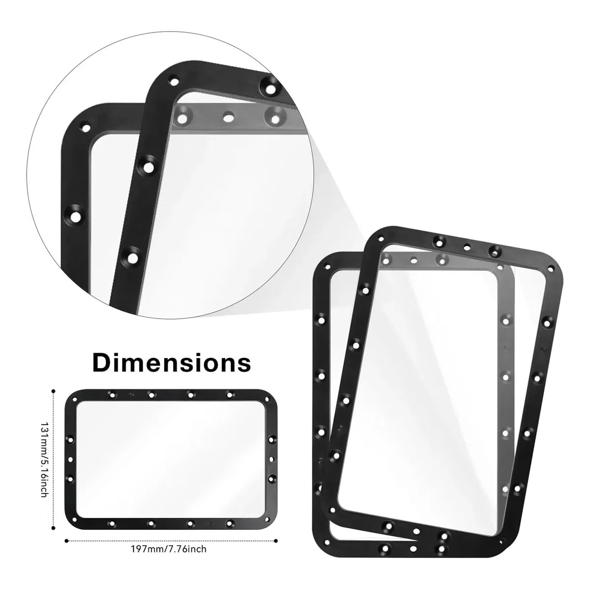 Compatible con Anycubic, Mono 2 FEP Film 2 piezas | Photon Mono 2 4 Película FEP de reemplazo ultrarrápido, paquete de 2, accesorio for impresora 3D(8pcs)