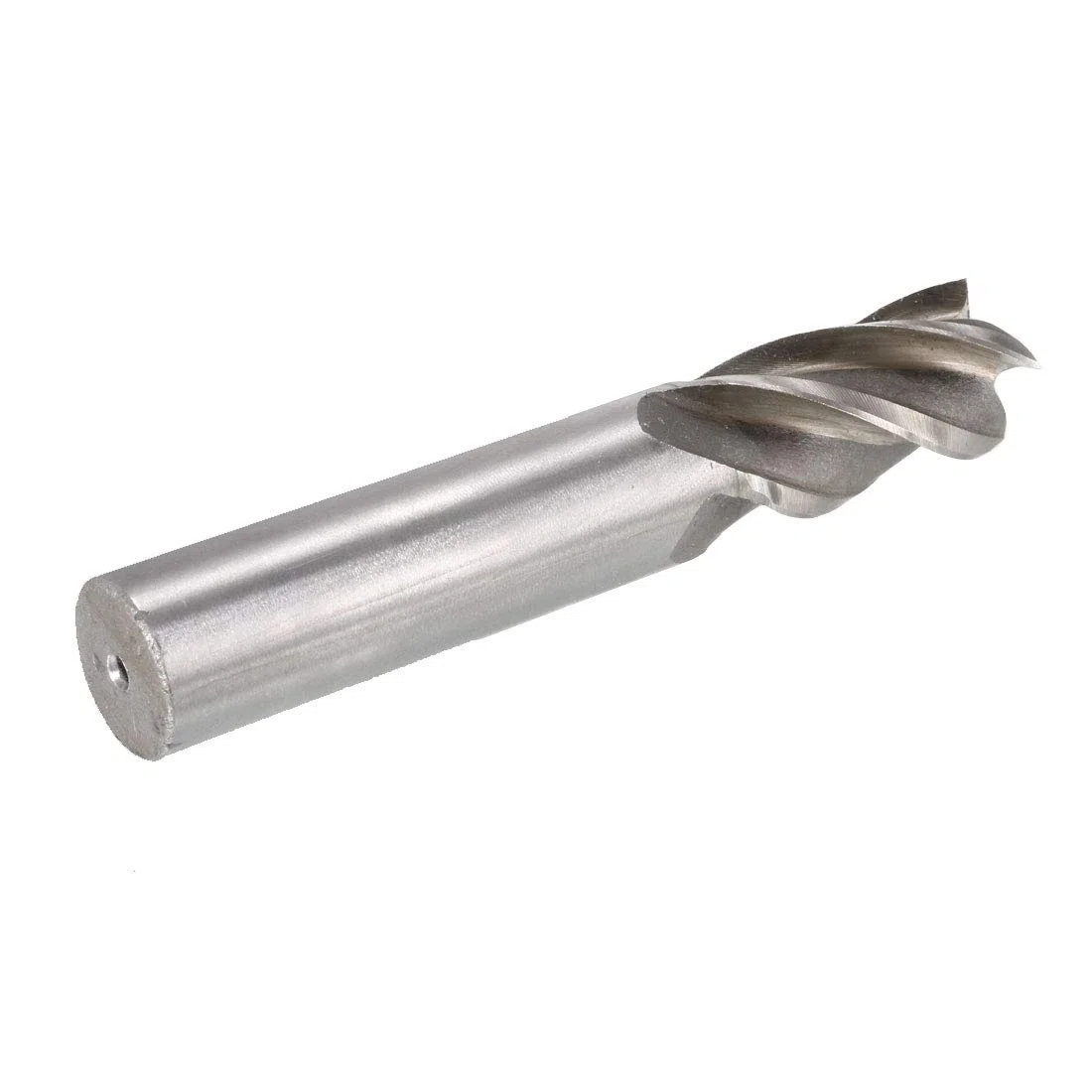 sourcing map 16mm Tallo 17mm Corte Dia 4 Flautas Espiral HSS Taladro de Metal de extremo Cortador