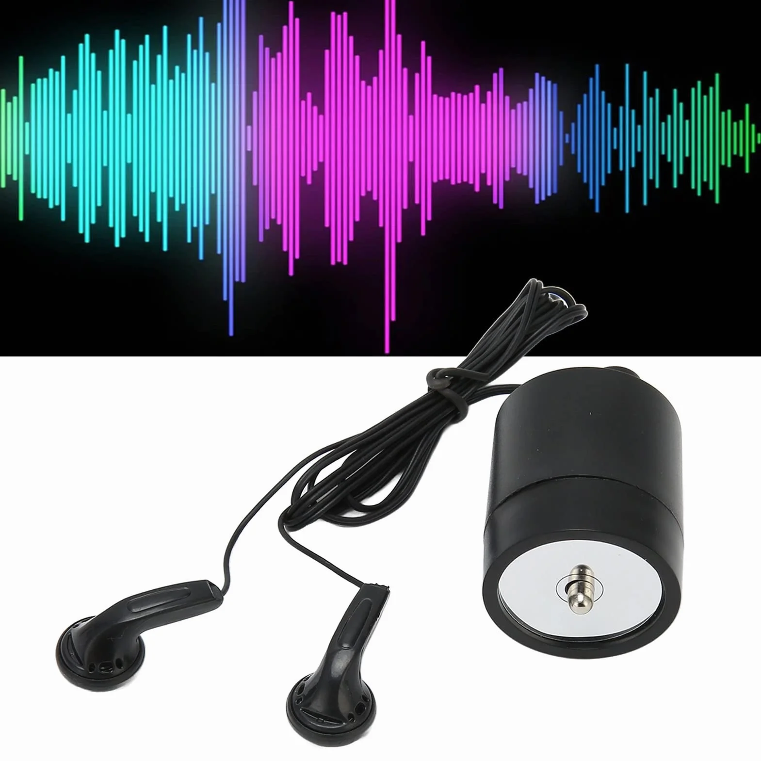 Micrófono de Pared Portátil Detector de Alta Potencia Detector de Sonido de Alta Potencia Dispositivo de Escucha de Pared Oído Amplificador Dispositivo de Escucha para Madera