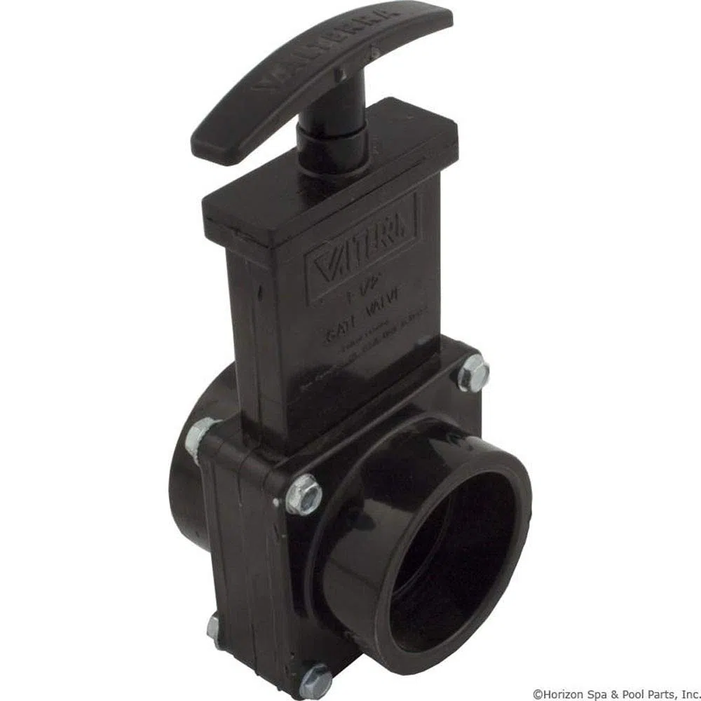 Válvula de compuerta Valterra 7101 ABS, negro, deslizamiento de 4 cm