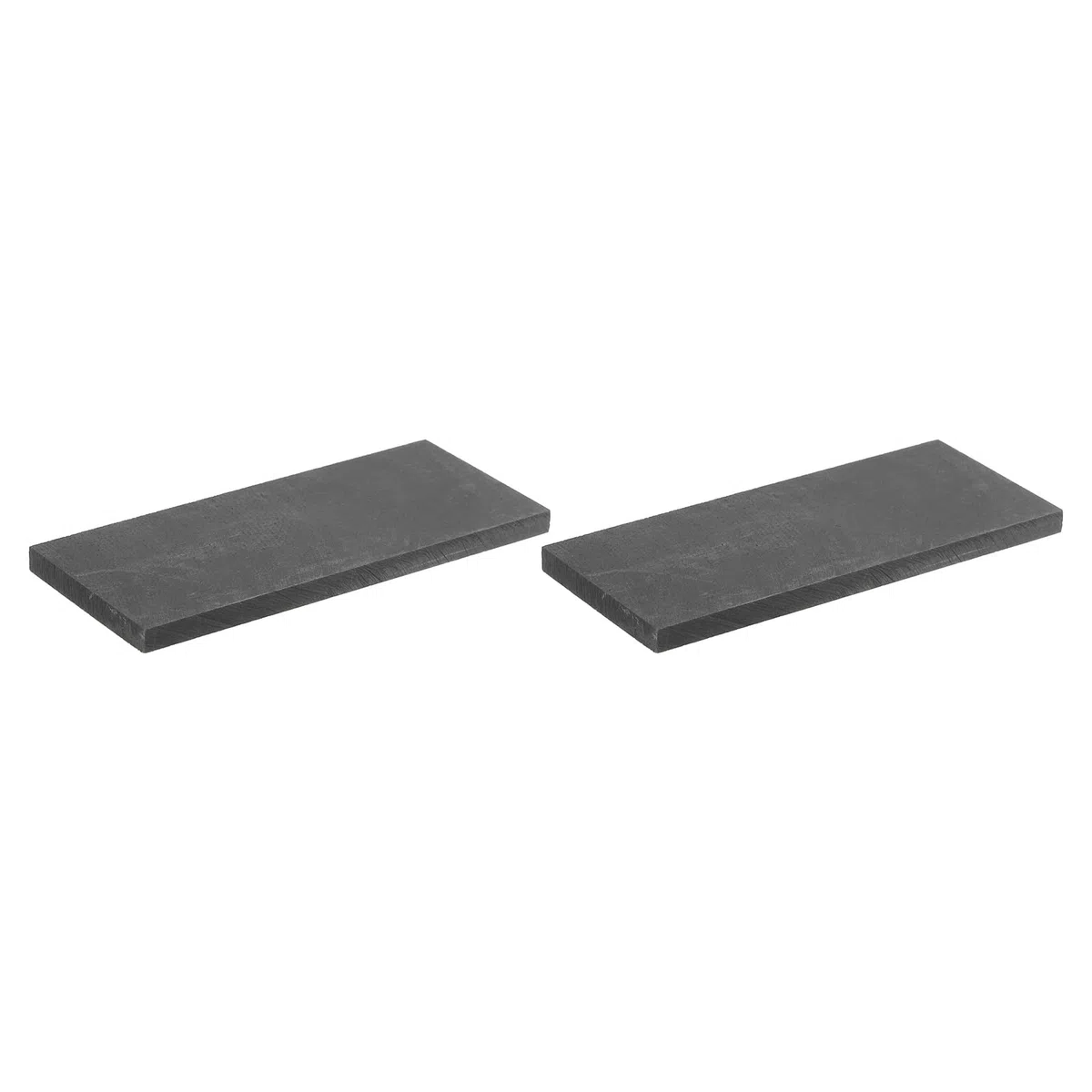 sourcing map Grafito Bloque Lingote Rectángulo Grafito Electrodo Placa Tablero 100x40x5mm para Fusión Fundición, Electrólisis Galvanizado, Paquete de 2