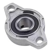 6 PZ KFL004 Cojinetes de Bloqueo de Almohada Rodamientos con Soporte Cojinete de Acero con Base de Aleación de Zinc Rodamiento Autoalineable para Maquinaria de Transporte Impresora 3D (20mm/0.79’’)
