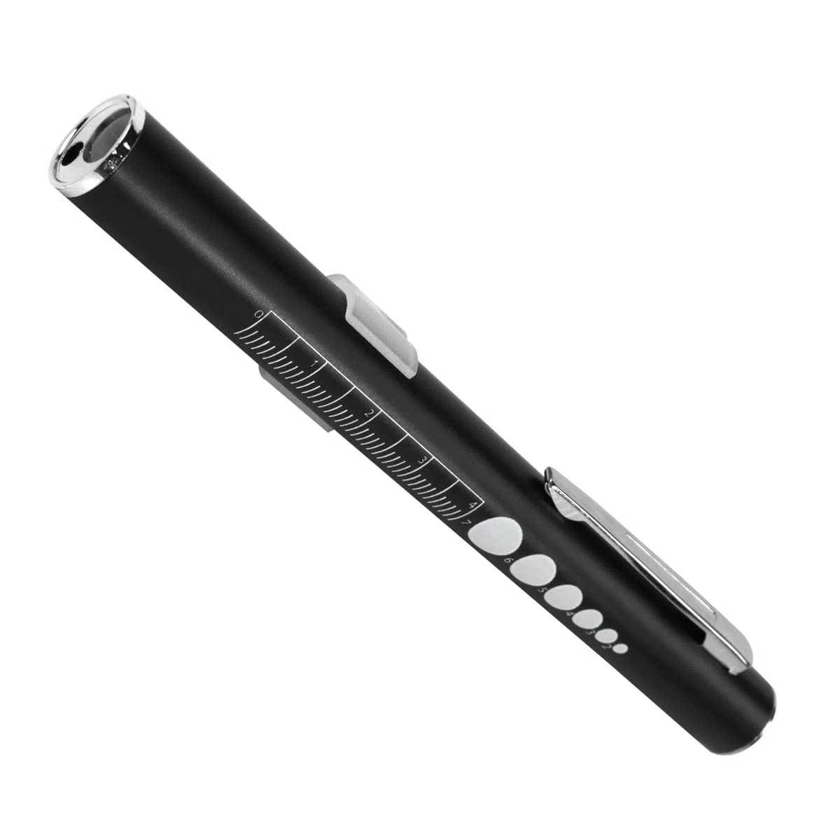 Paquete de 2 Luces pupilares de diagnóstico médico con pupilómetro y Regla, luz LED Recargable por USB para Estudiantes, médicos, Enfermeras y Profesionales de Servicios de Emergencia