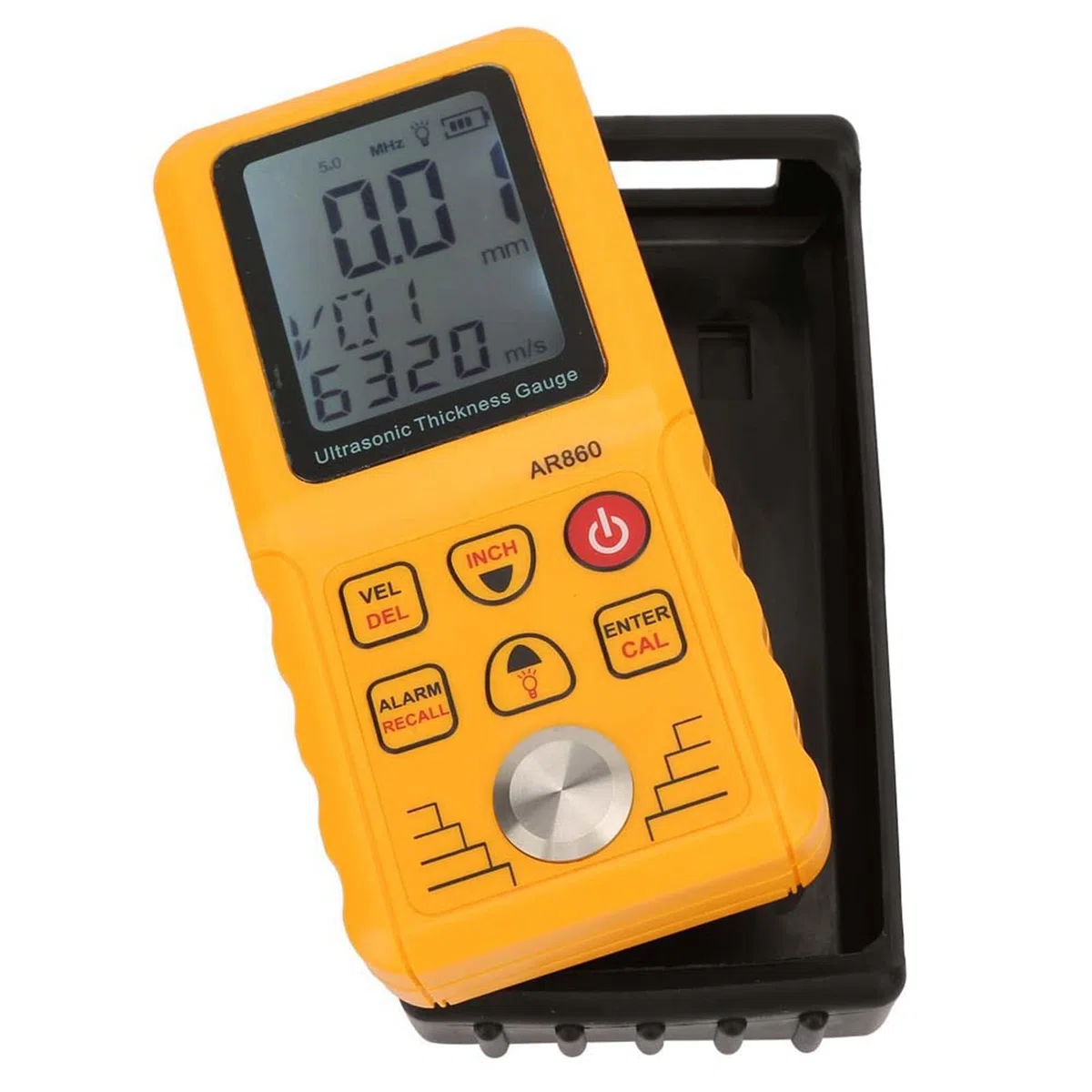 SMART SENSOR AR860 Medidor de Espesor Digital Pintura Ultrasónica Medidor de Espesor Rango 1.0-300.0mm (acero) para Metal Plástico Cerámica Vidrio