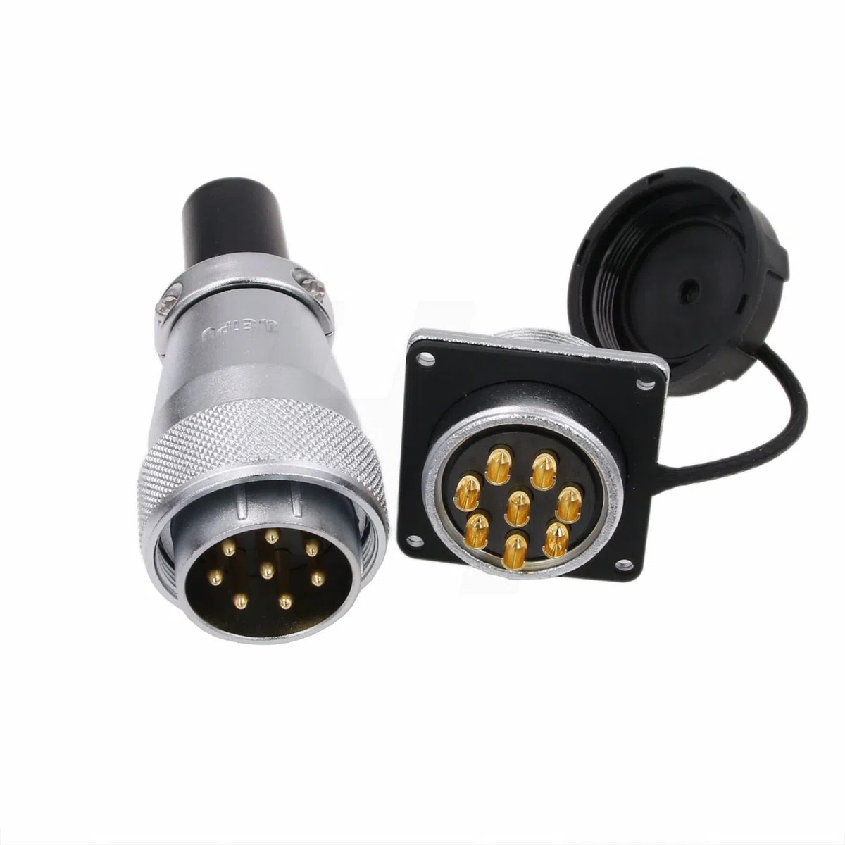 HangTon WS28 8 Pin 25A Power Connector Resistente al polvo de alto rendimiento Industrial Aviación Circular Metal Solar Automotriz Aplicación 11 AWG