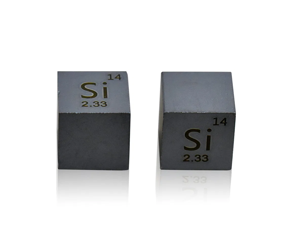 Silicio cubo densidad, Silicio metálico cubo 10x10x10mm puro al 99.99% para colección de elementos