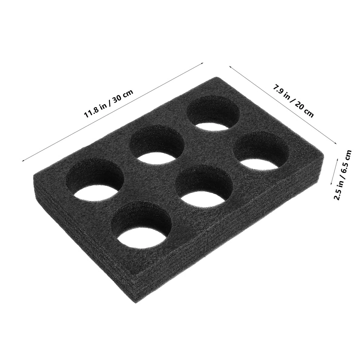 BETOOKY Soporte Espuma para Vasos 2 Piezas Portavasos de Algodón Perlado para 6 Tazas, Bandeja para Transportar Café y Té Leche en Vehículos y Camping