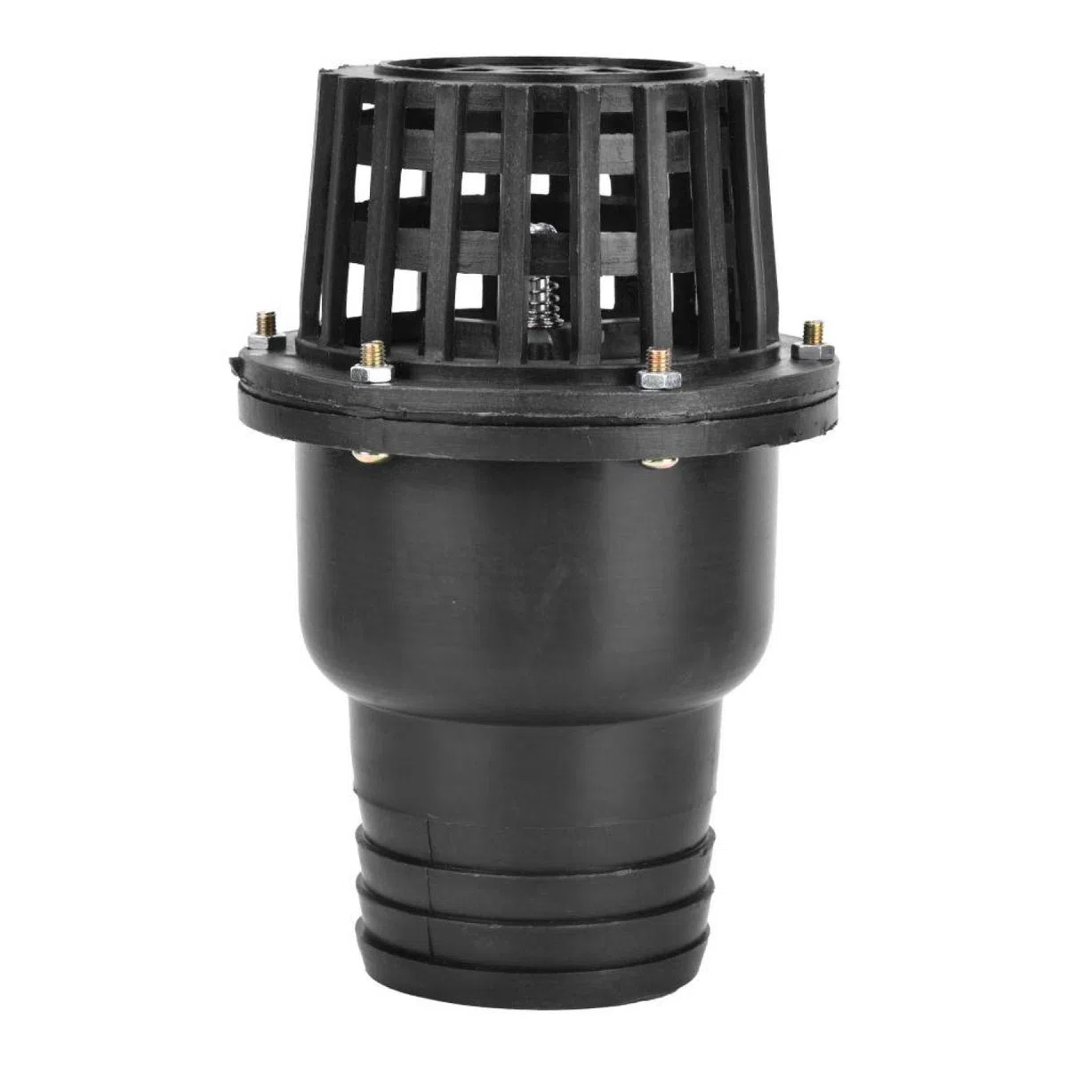 Válvula de pie de bomba de agua Válvula de retención plana de baja presión de PVC negro Válvula plana de baja presión para máquina de fluido(3in)