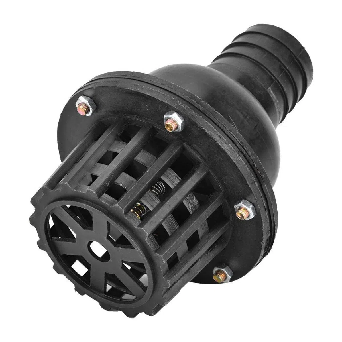 Válvula de pie de bomba de agua Válvula de retención plana de baja presión de PVC negro Válvula plana de baja presión para máquina de fluido(1.5in)