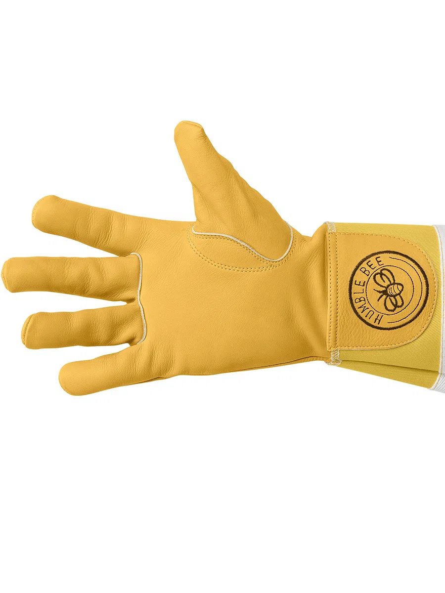 Guantes de Apicultura de Piel de Vaca con Puños Reforzados y Ventilados